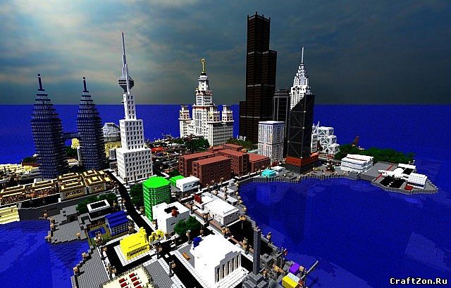 Карта москвы minecraft